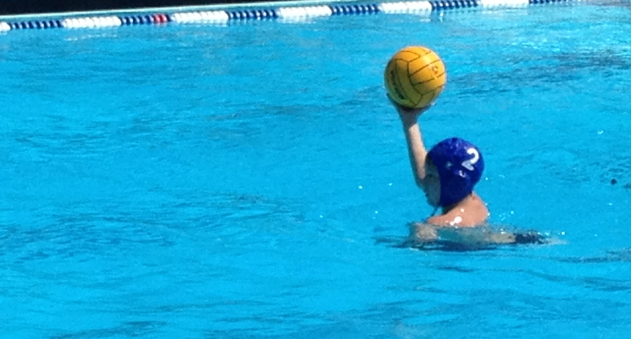 Griffin Cleveland playing water polo.