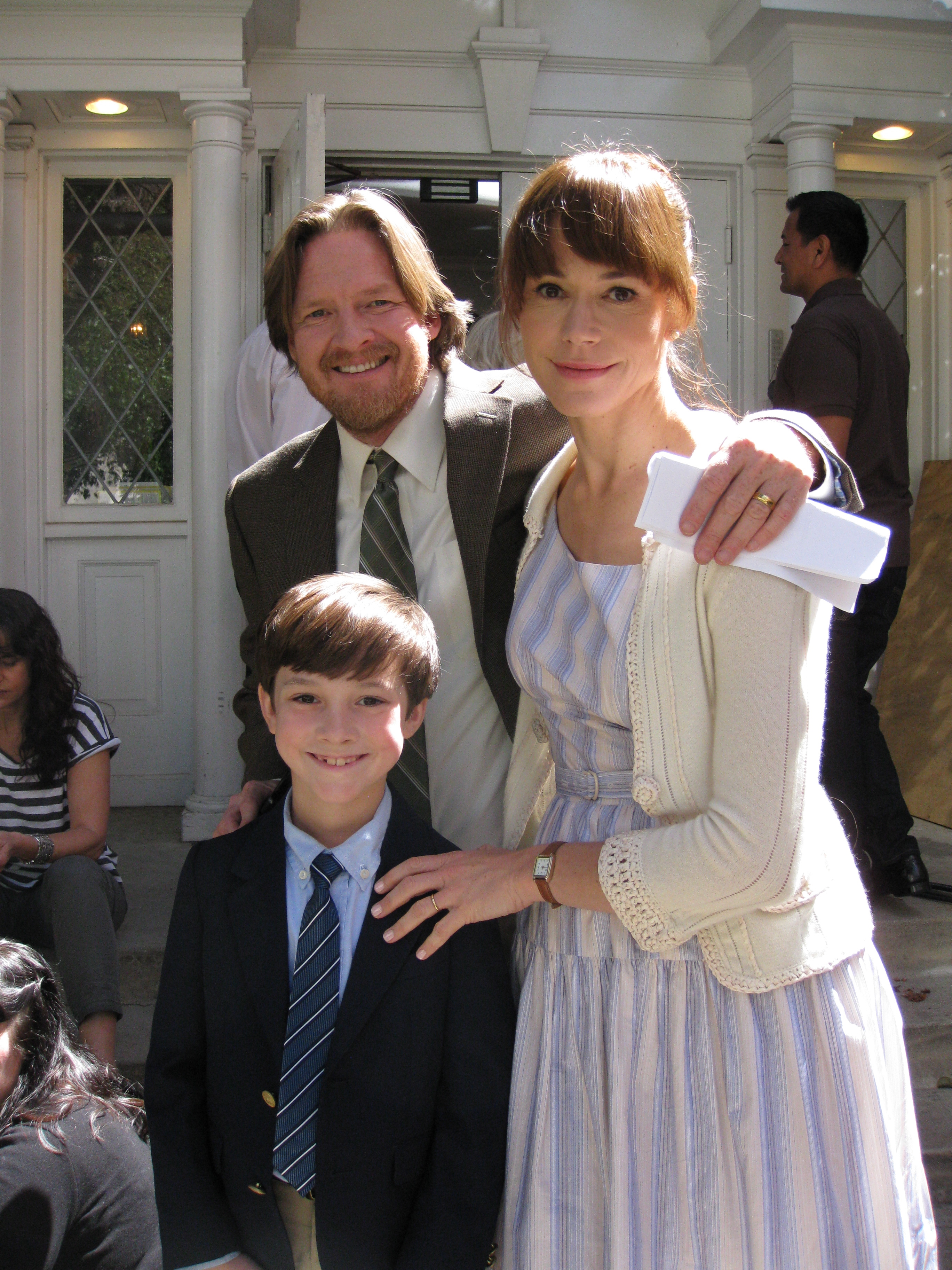 Donal Logue, France O'Connor and Griffin as the Turner family on the pilot, Hallelujah.