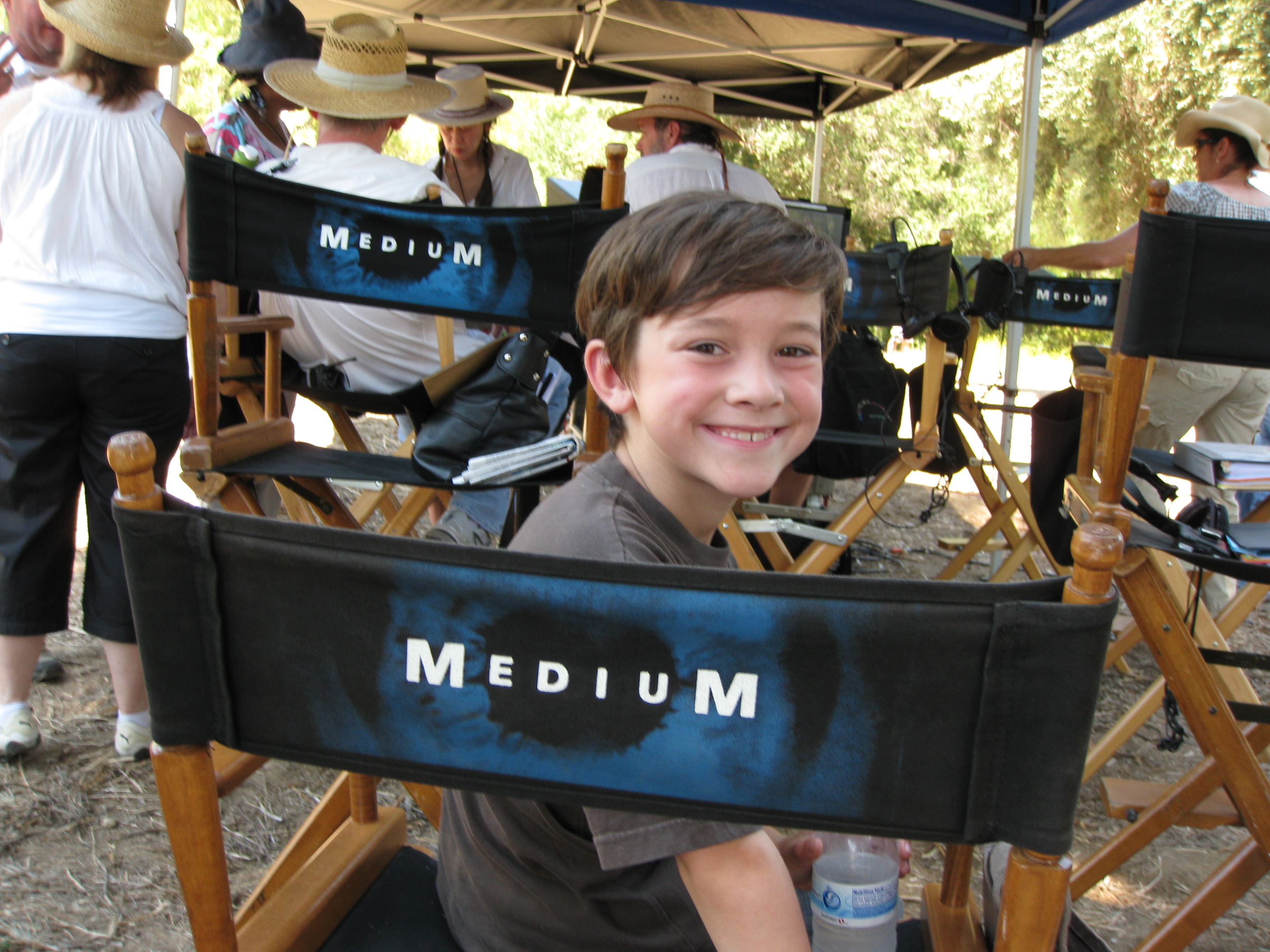 Griffin on the set of Medium