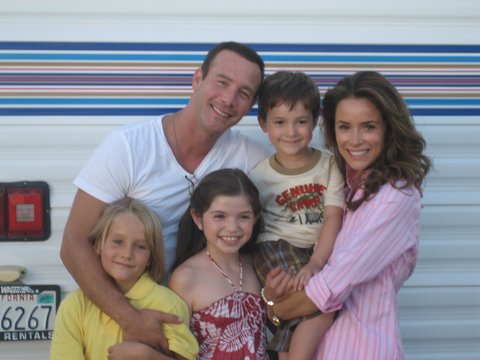 The Kreeger Family - Backyards & Bullets AKA The Watch - Richard Ruccolo, Griffin Cleveland, Abigail Spencer, Alec Zbornak and Jadin Gould.