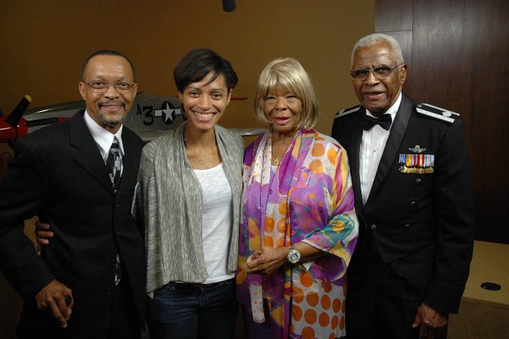 Tuskegee Airmen Convention - (l to r) Emerson Mungin, Monika Watkins, Pearlie Harvey and Lt. Col James Harvey III