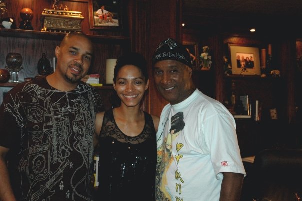 (l to r) Randy Harris, Monika Watkins and Paul Mooney - It's the End of the World shoot