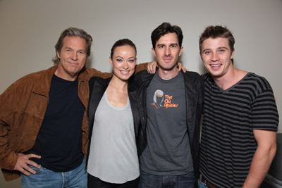 Jeff Bridges, Olivia Wilde, Garrett Hedlund and Joseph Kosinski