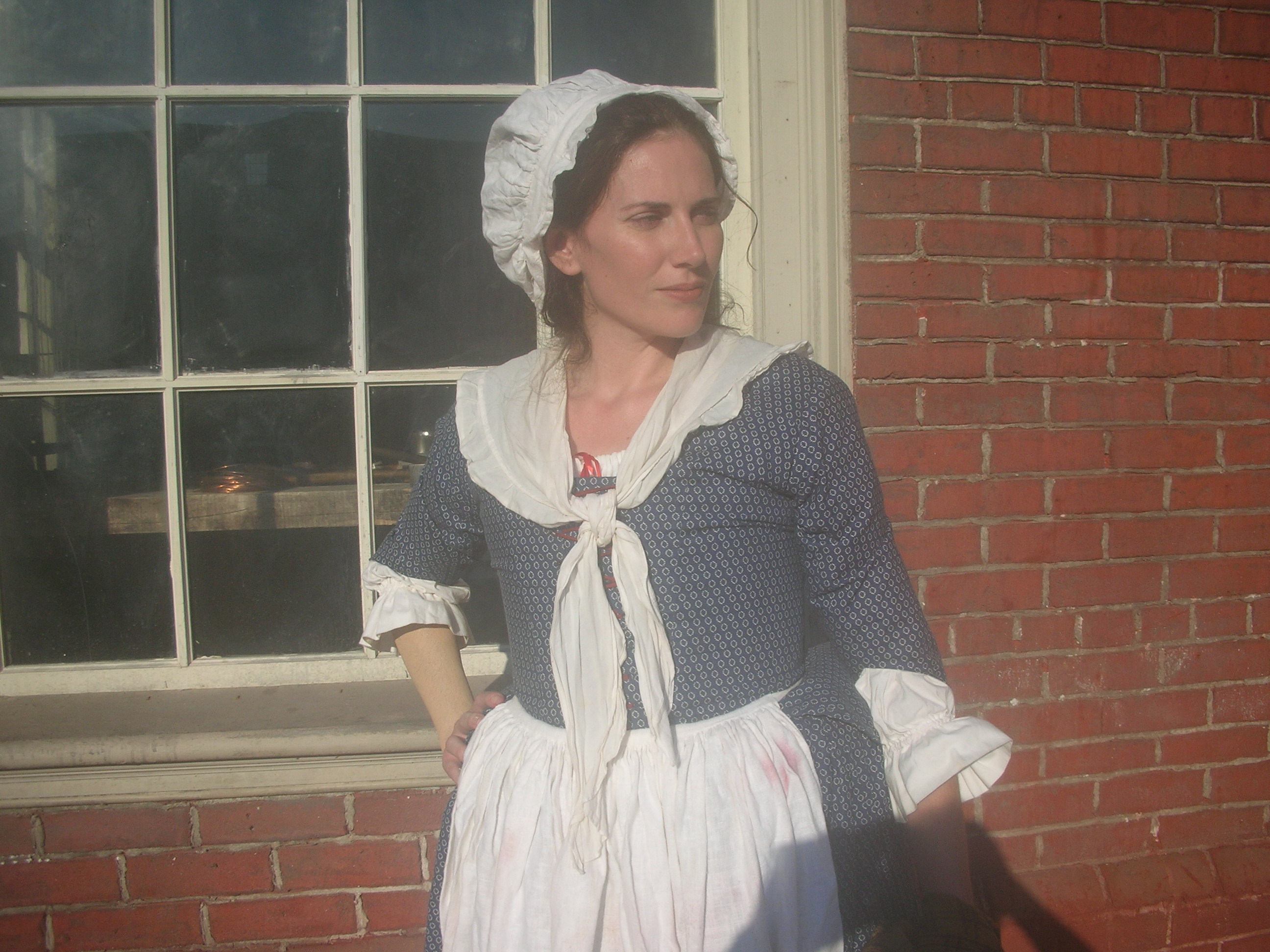 Extra Work. Playing a colonial mother in 