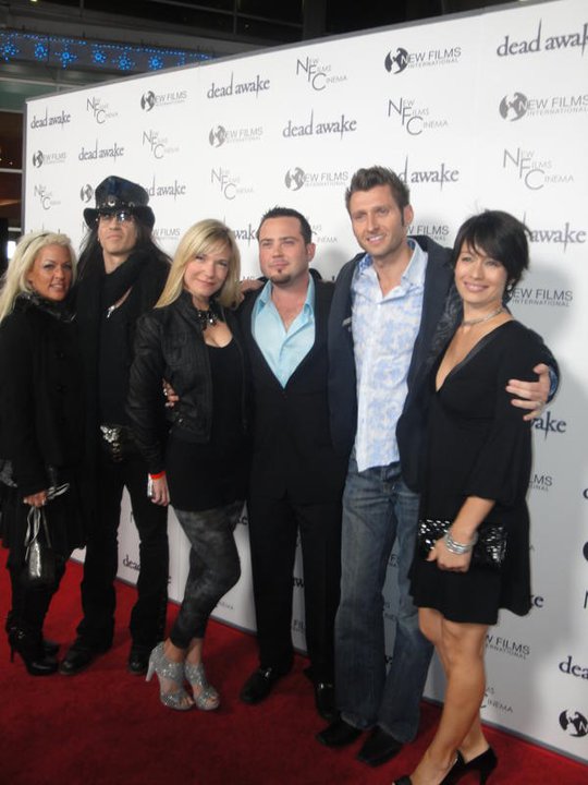 At the premier of Dead Awake with husband Justin Urich