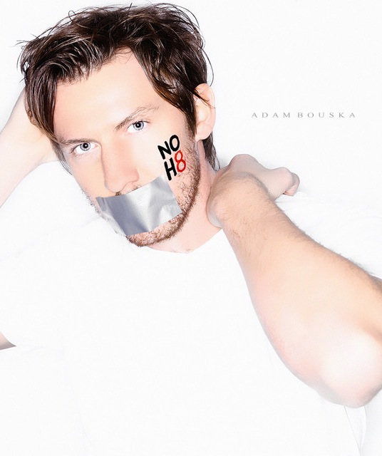 Luke Barnett for the NoH8 Campaign.