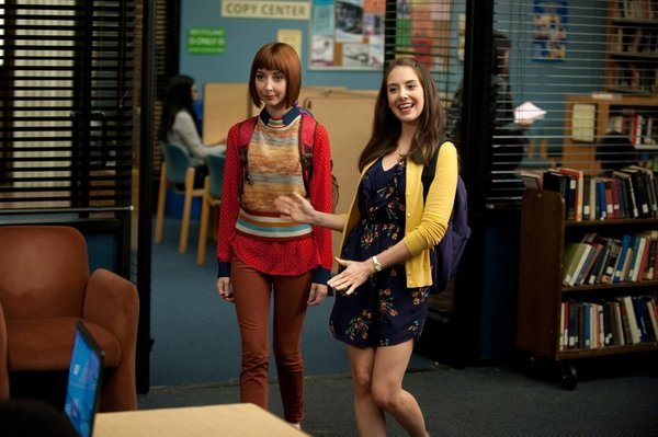 Still of Alison Brie and Wendy McColm in Community (2009)