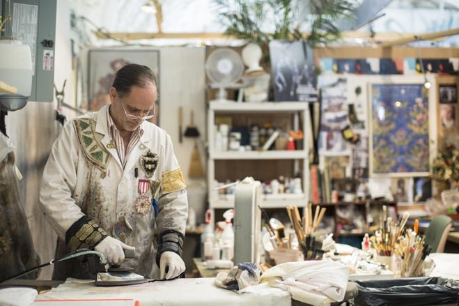 Wall Street Journal Photo of me working at Boardwalk Empire