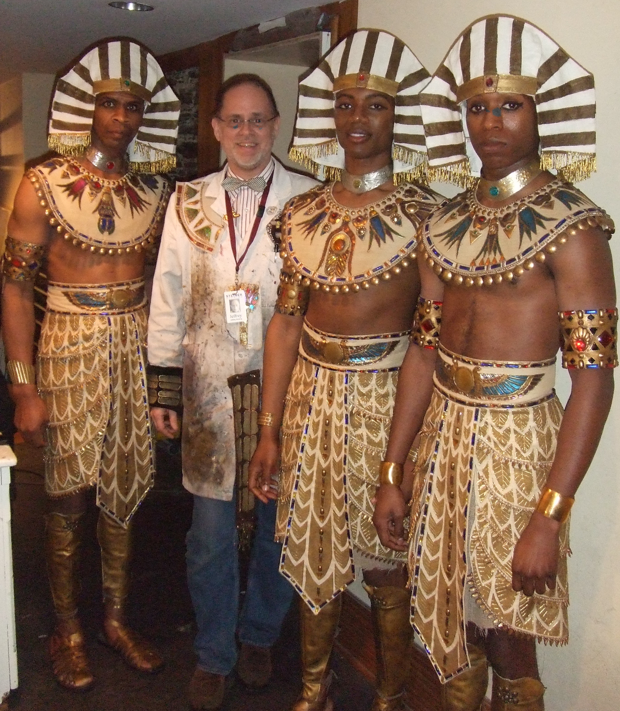 Jeffrey's design and execution of the decoration of Nubian slave costumes for Season 3, episode 1 of Boardwalk Empire