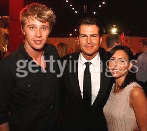 Warner Bros. Premiere of Oceans 13 after Party. Actress Rachel Ann Courtney with Actors Garrett Hedlund and Vincent De Paul