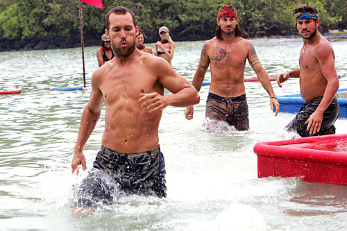 Still of Colby Donaldson, Sandra Diaz-Twine, Parvati Shallow, Courtney Yates, Benjamin Wade and James Thomas Jr. in Survivor (2000)