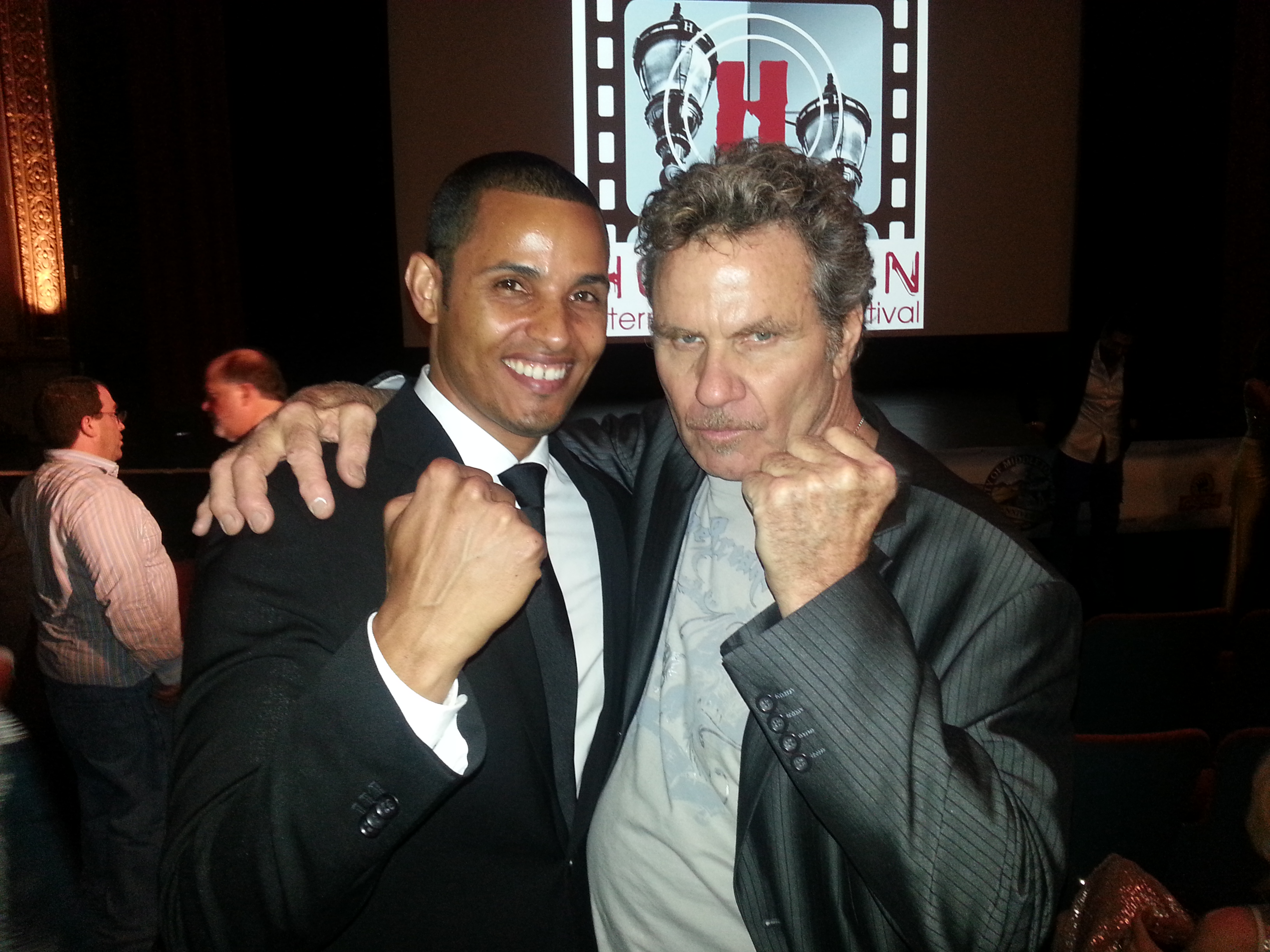 Joaquin Maceo Rosa & Martin Kove(Karate Kid, Cagney & Lacey, Rambo: First Blood Part II) at The Hoboken Film Festival.