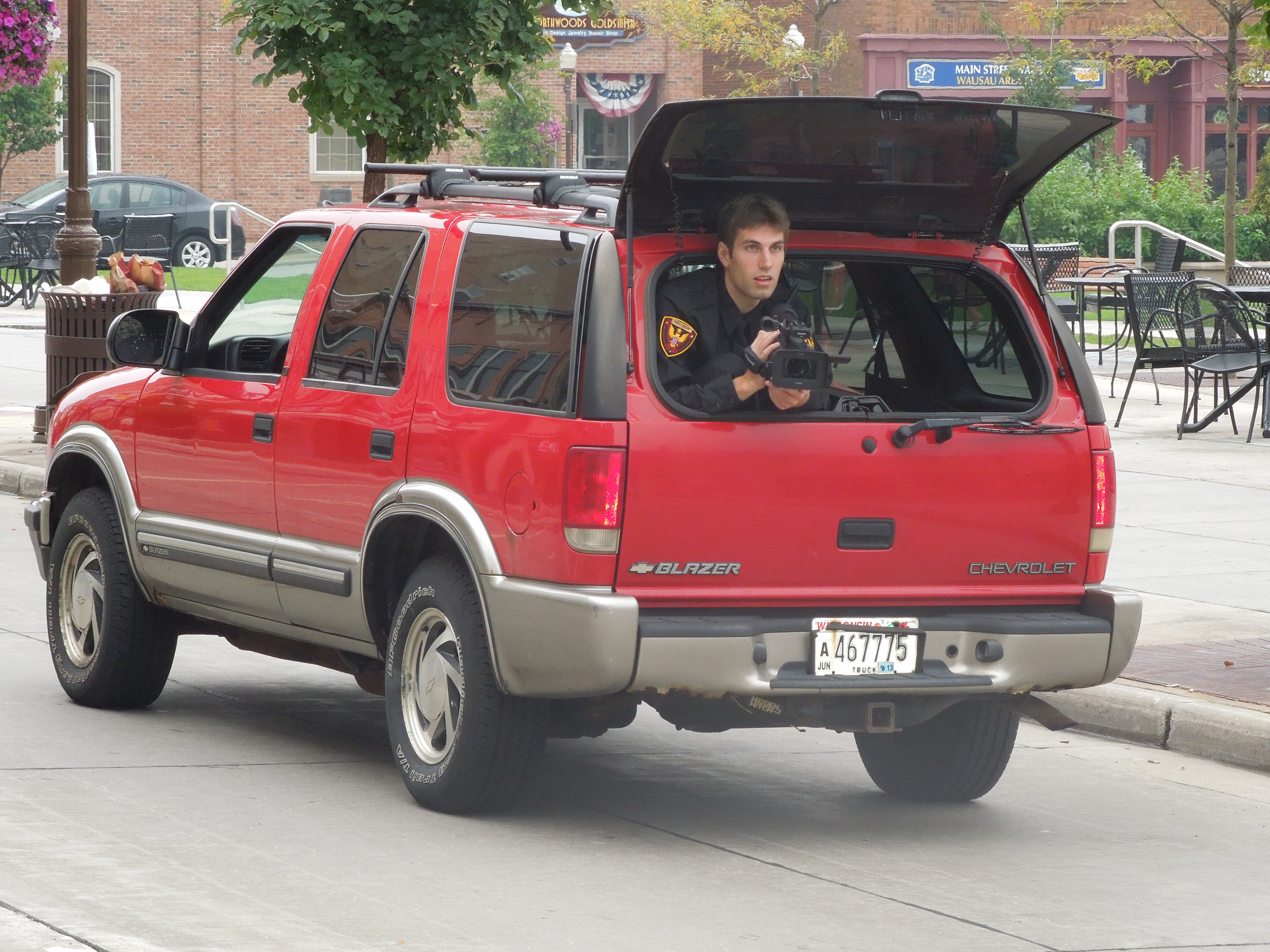 Jarrod filming a shot for 