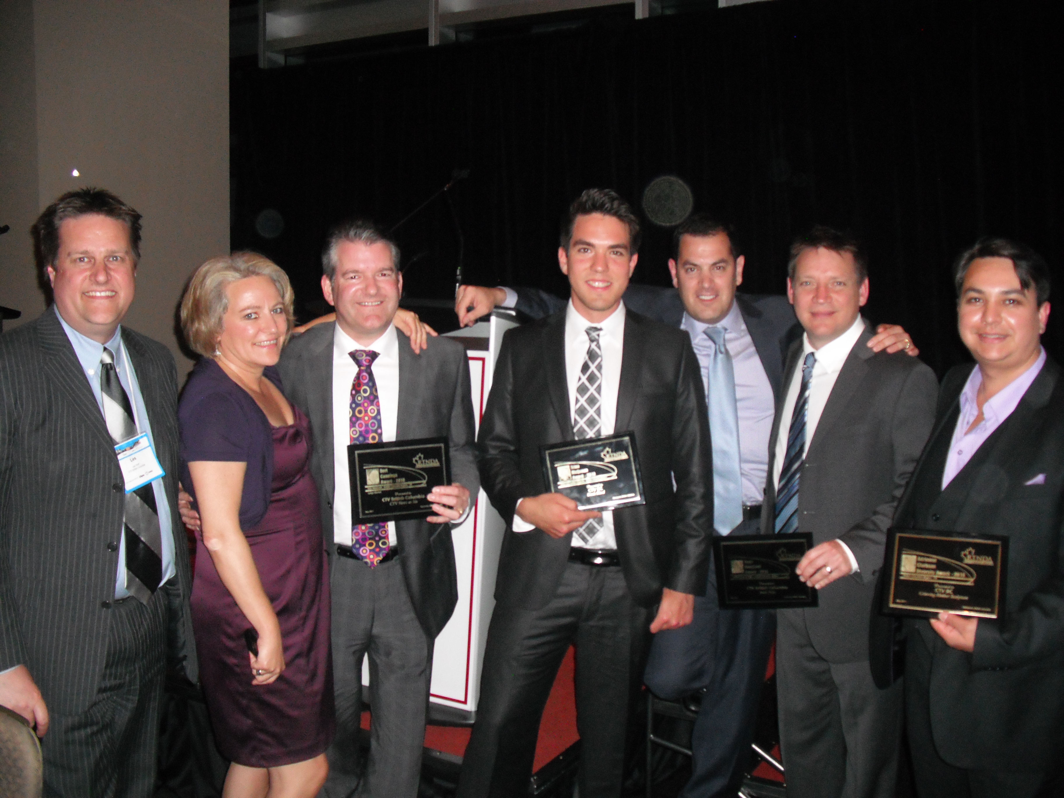 Kelvin with much of the CTV BC team at the RTDNA Awards 2011