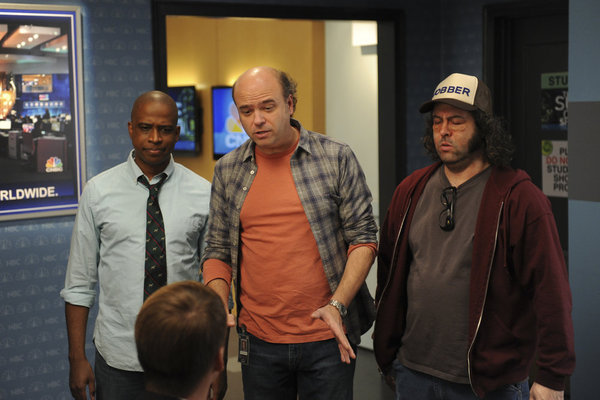 Still of Scott Adsit, Judah Friedlander and Keith Powell in 30 Rock (2006)