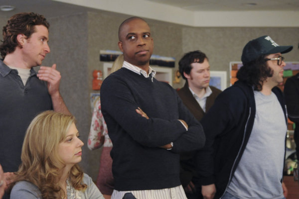 Still of Judah Friedlander, Keith Powell and Sue Galloway in 30 Rock (2006)