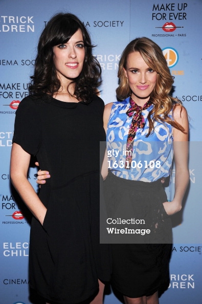 NEW YORK, NY - MARCH 04: Director Rebecca Thomas (L) and actress Cassidy Gard attend The Cinema Society & Make Up For Ever screening of 'Electrick Children' at IFC Center on March 4, 2013 in New York City.