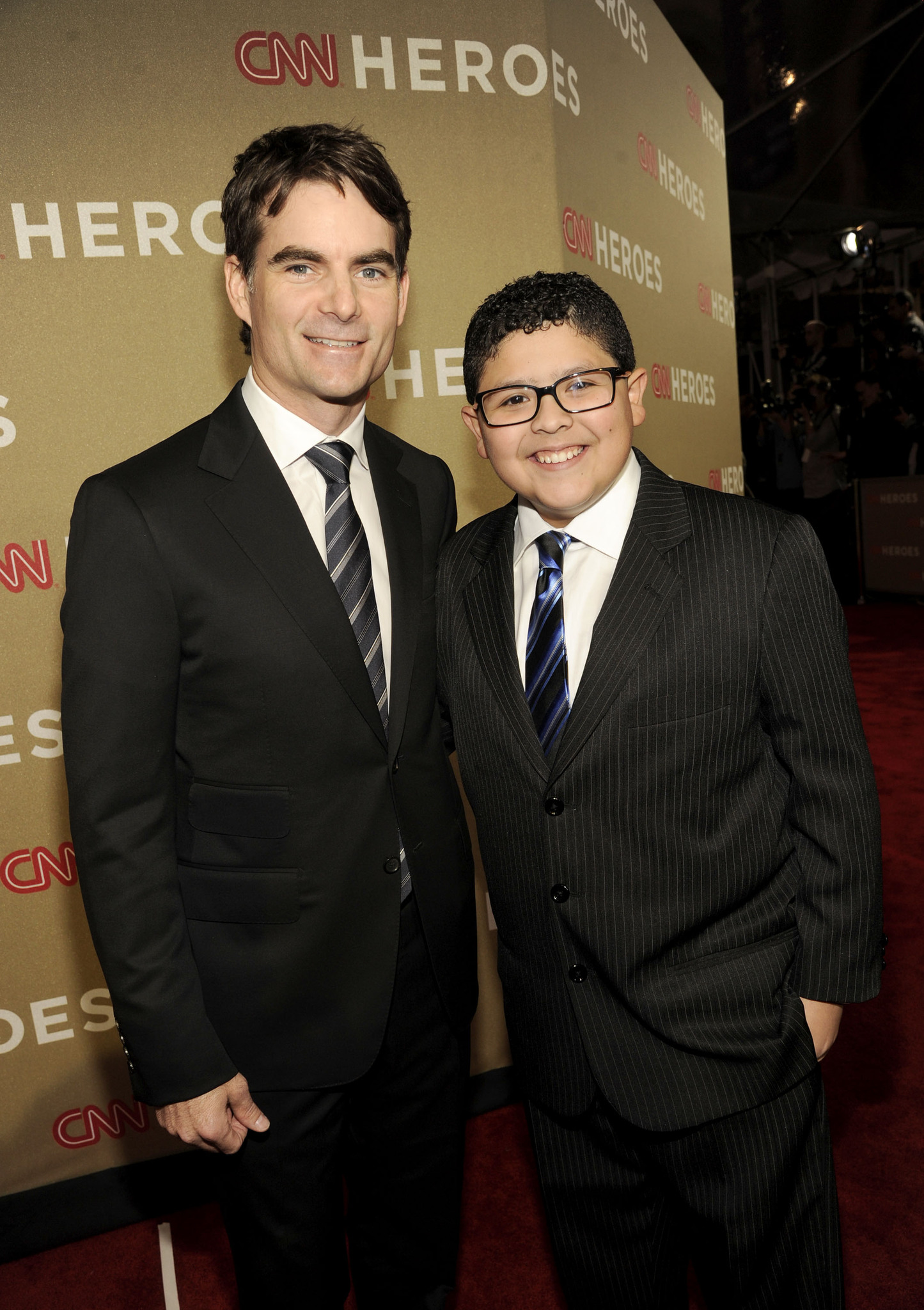 Jeff Gordon and Rico Rodriguez