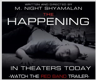Web banner for THE HAPPENING