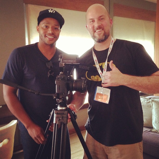 Jeremy Snead with Donald Faison for Video Games: The Movie interview