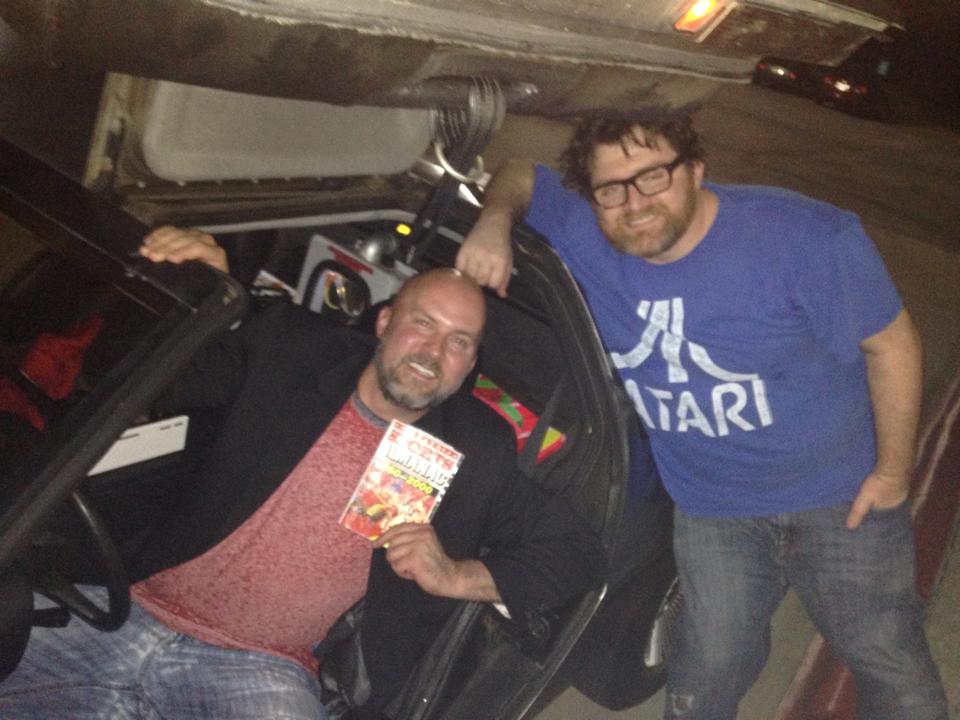 Jeremy Snead and Ernest Cline at Video Games: The Movie screening.