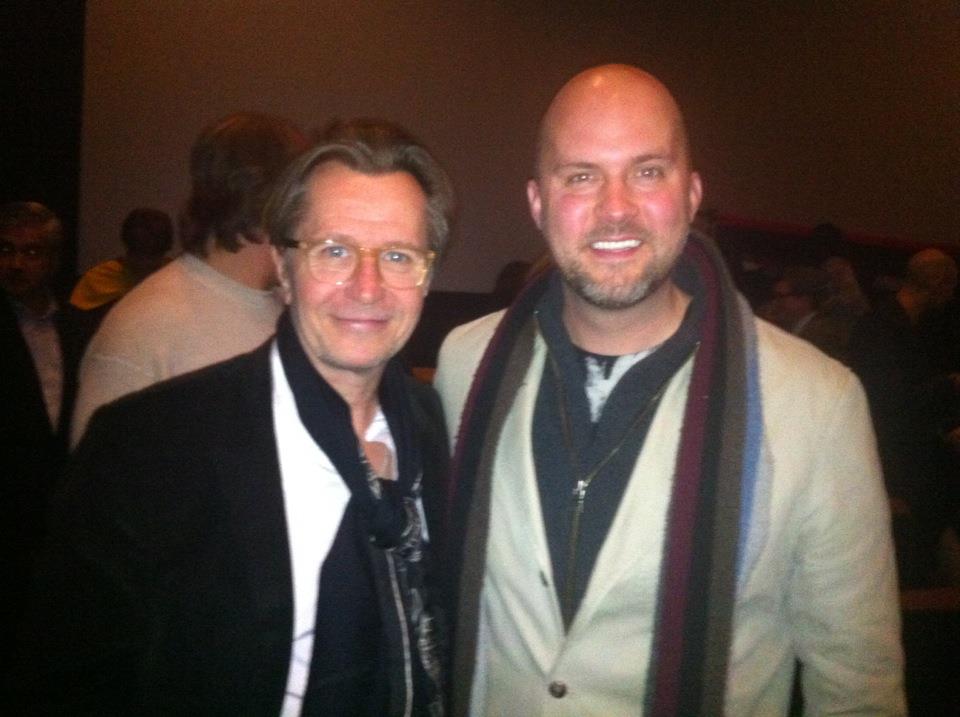 Jeremy Snead with Gary Oldman at Tinker Tailor Soldier Spy premiere.