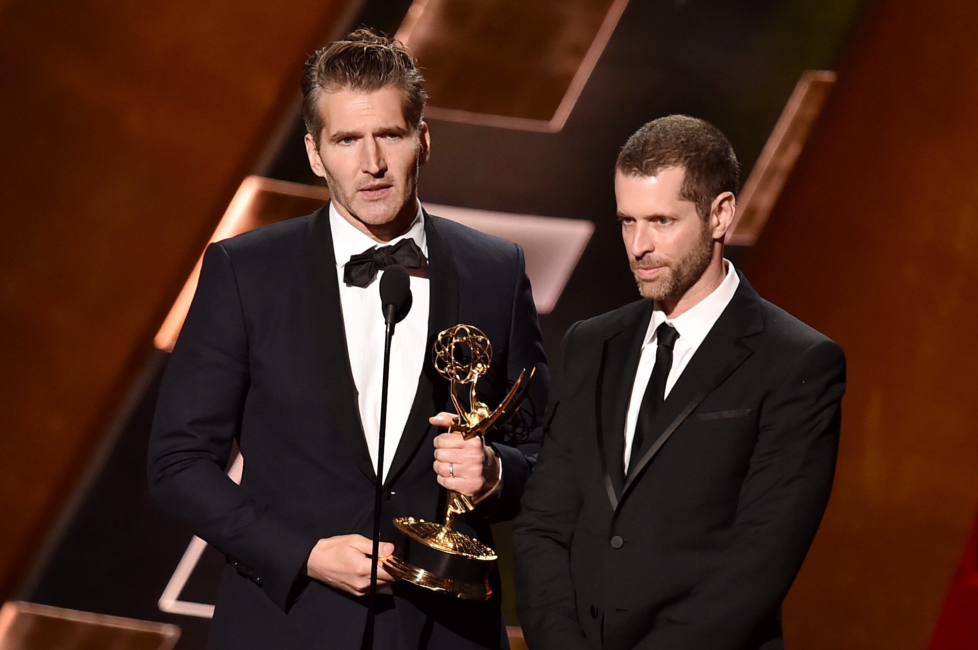 David Benioff and D.B. Weiss at event of The 67th Primetime Emmy Awards (2015)