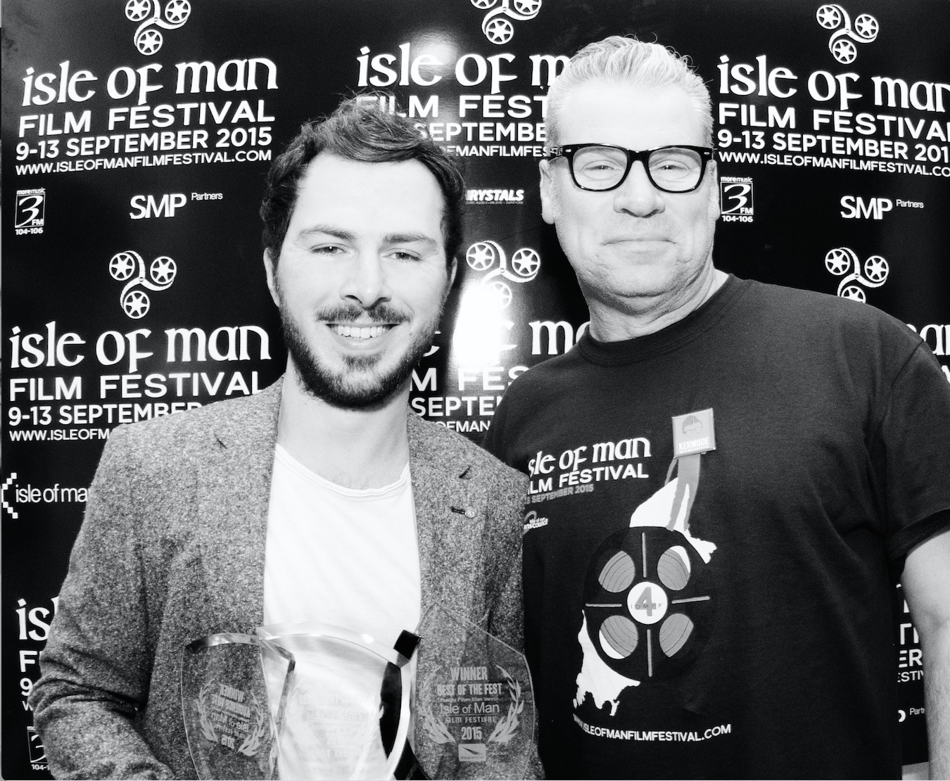 Sam Johnson and Mark Kermode at the Isle of Man Film Festival