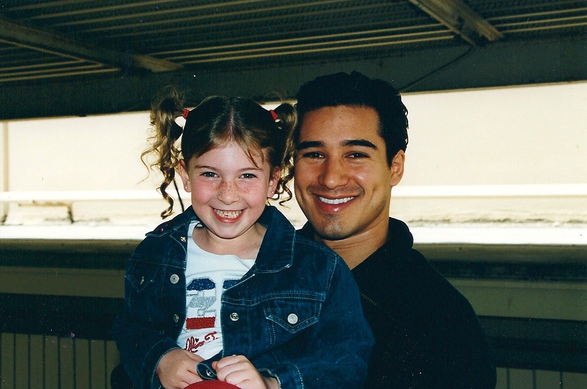 Ashlee with Mario Lopez May 2002