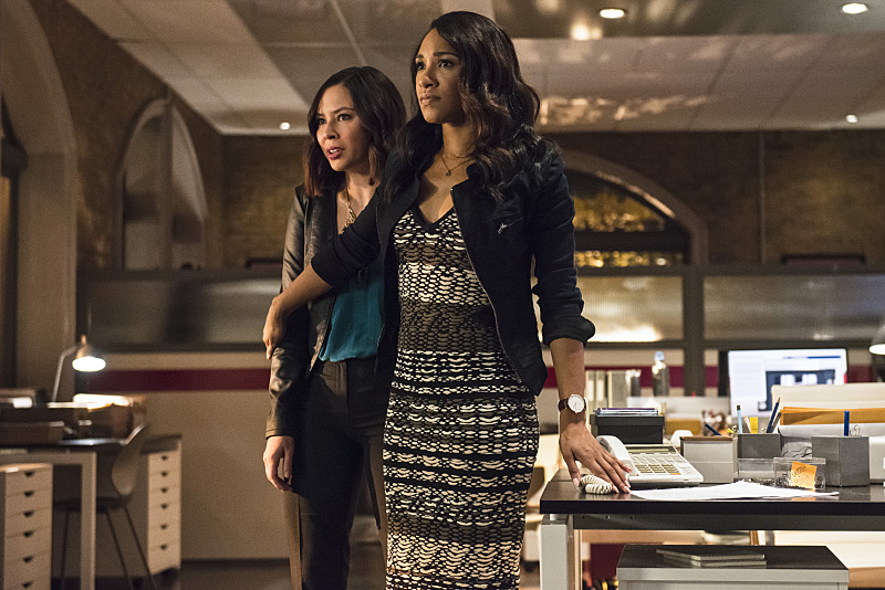 Still of Malese Jow and Candice Patton in The Flash (2014)