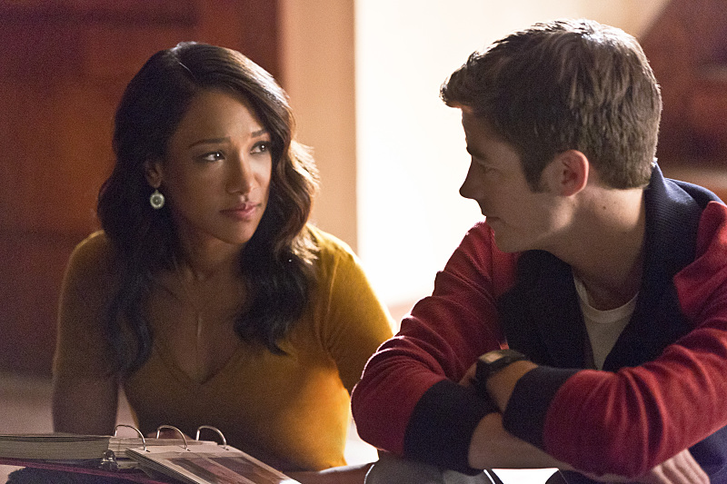 Still of Grant Gustin and Candice Patton in The Flash (2014)