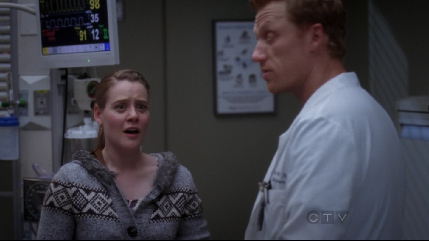 Vivian Kerr and Kevin McKidd in Grey's Anatomy