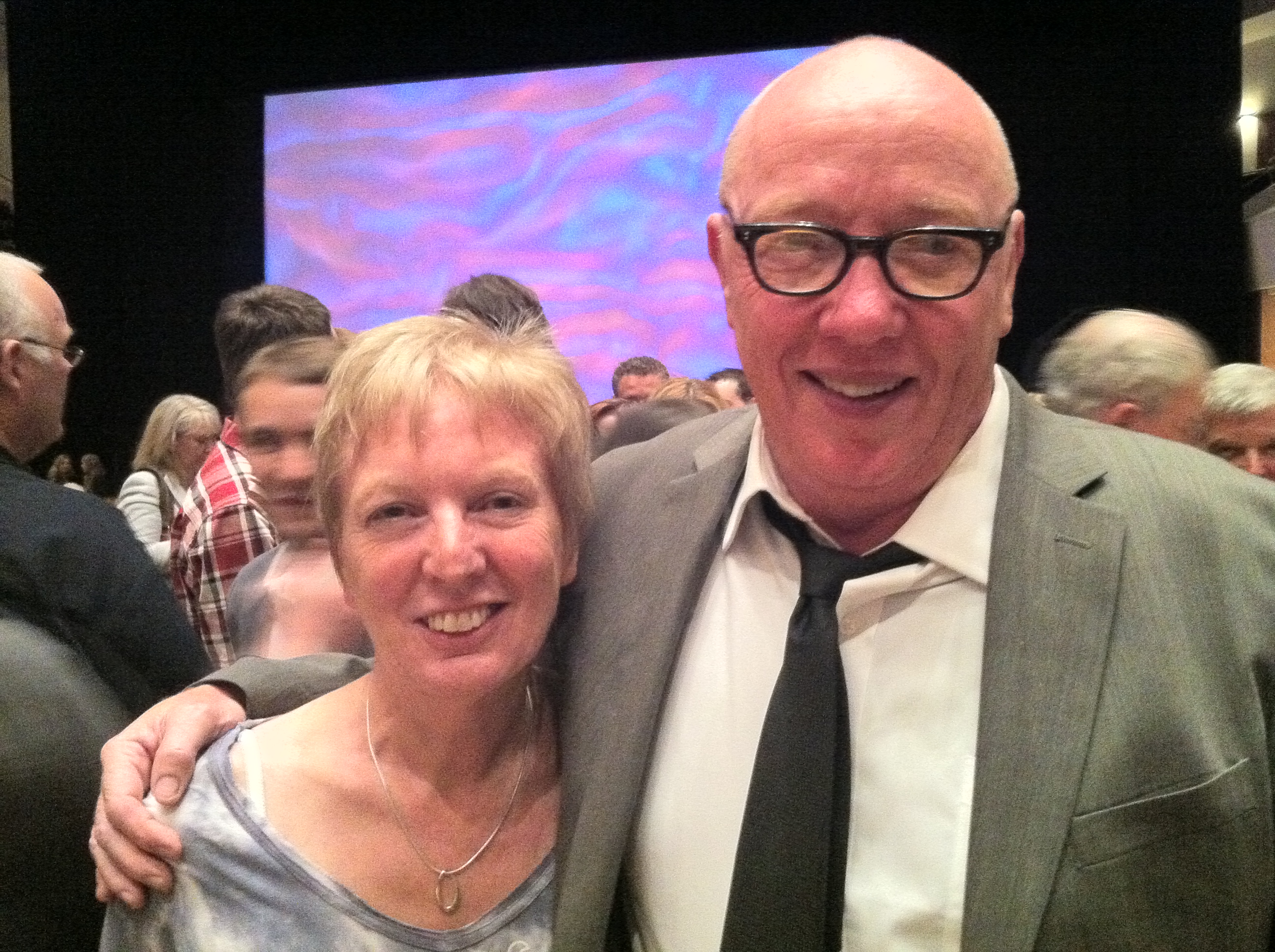 Teresa Godfrey and Terry George at Belfast premiere of 