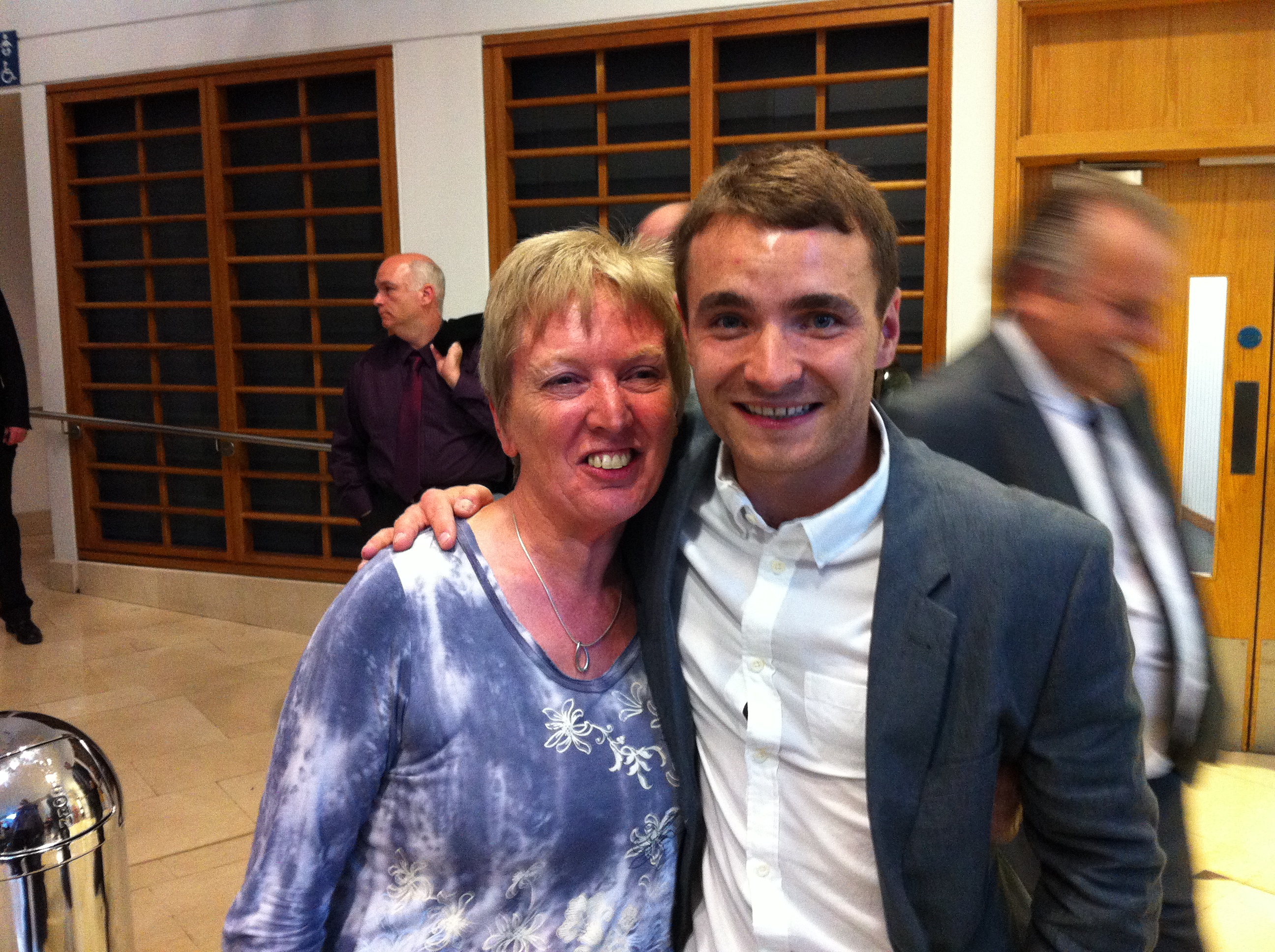 Teresa and actor Martin McCann