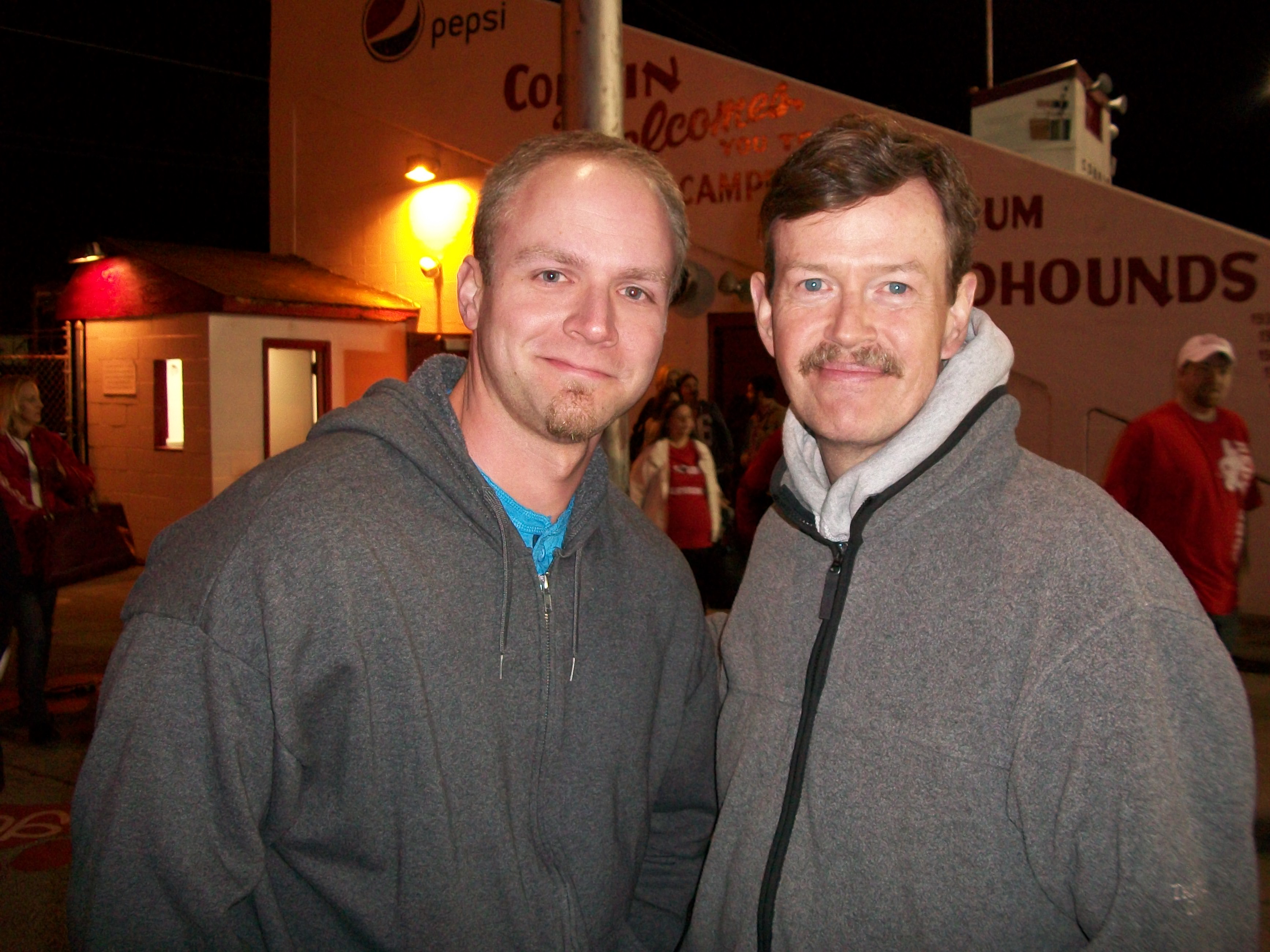 Dylan Baker and I on the set of 