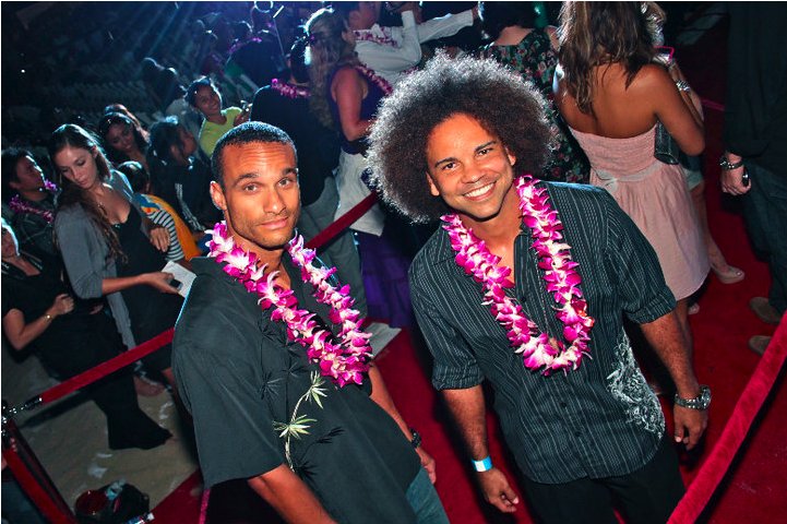 Jason Quinn and Jonathan Sypert on the Red Carpet at Hawaii Five-O Premier.