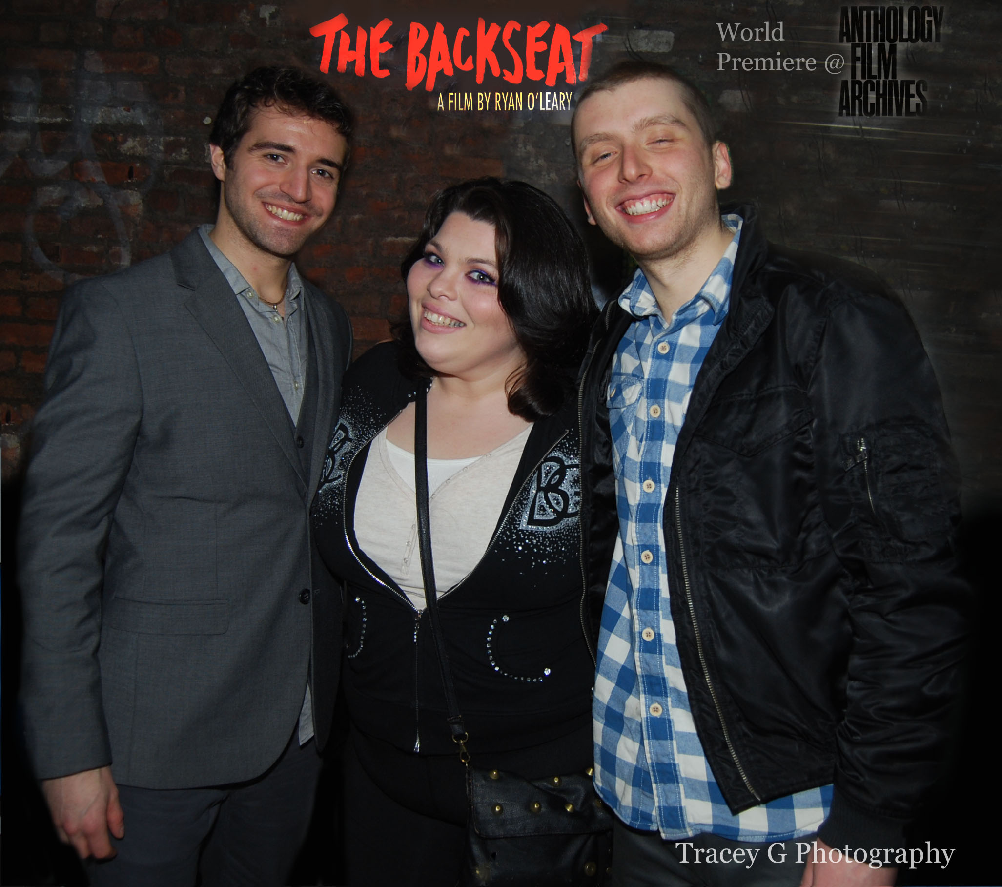 The Backseat world premier (From Left to Right: Costa Nicholas, Diana Costello, Chris Bellant)