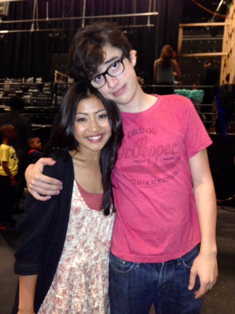 With Joey Bragg on Liv and Maddie.