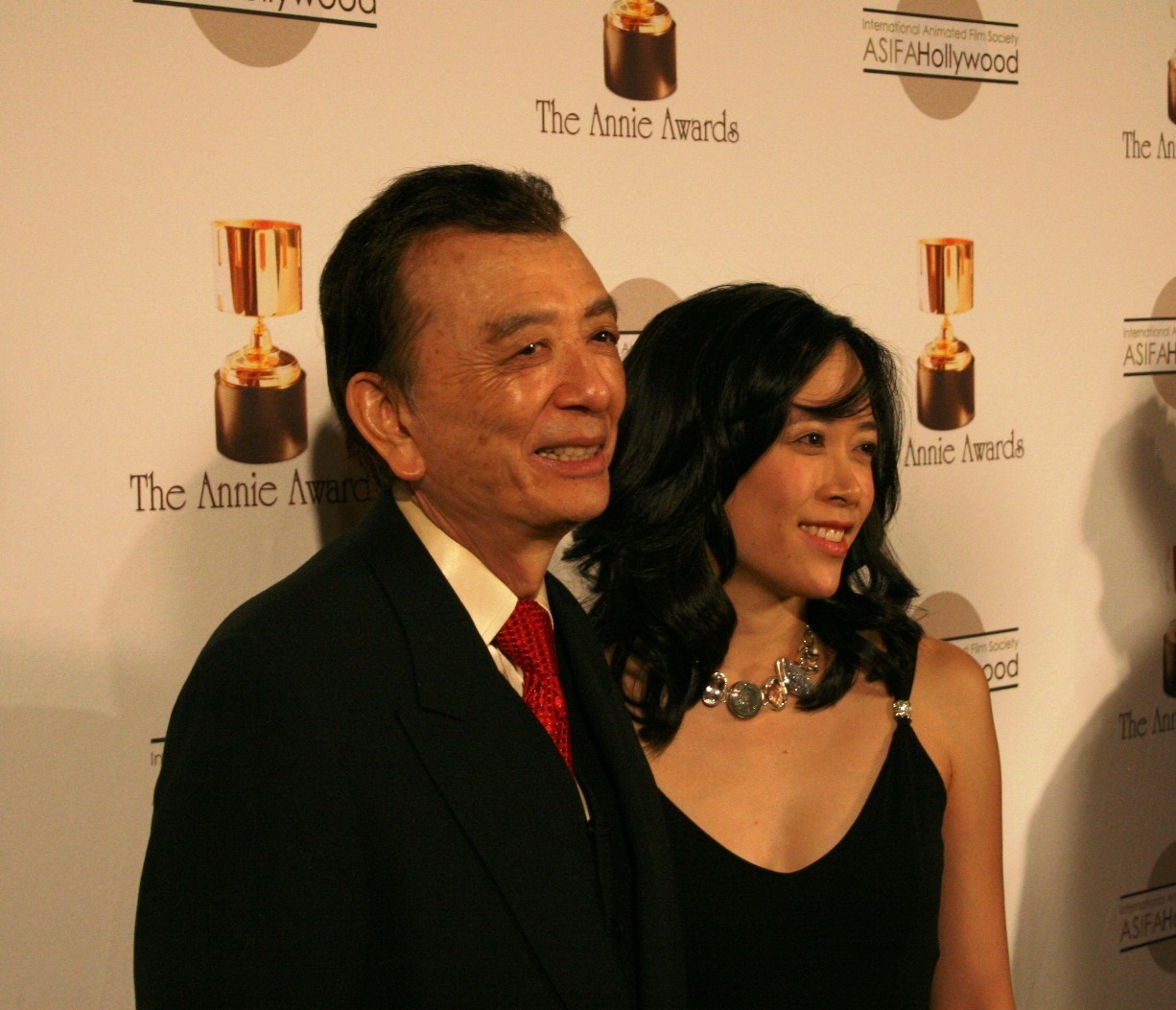 James Hong with his daughter, April