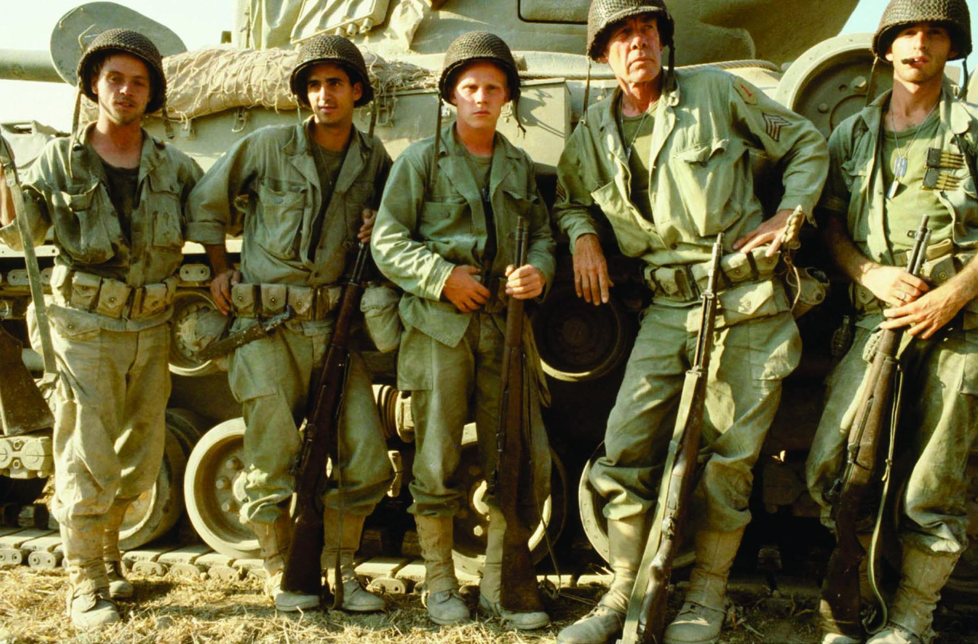 Still of Mark Hamill, Robert Carradine, Lee Marvin, Bobby Di Cicco and Kelly Ward in The Big Red One (1980)