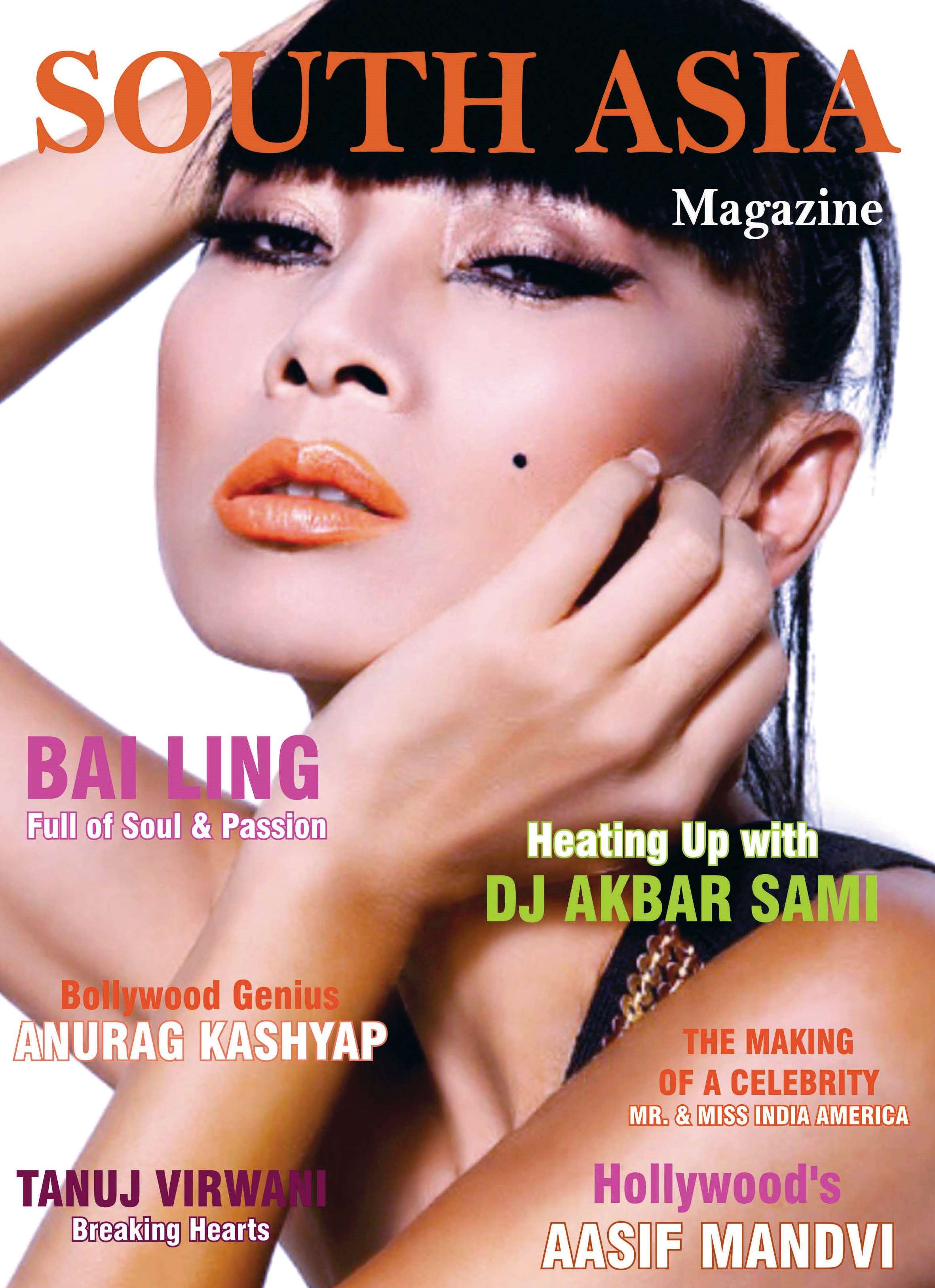 actress Bai Ling - South Asia Magazine cover girl