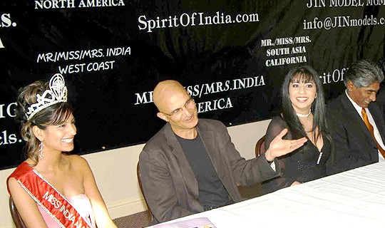 Press Conference w/ past Miss India America-Megha, Hollywood Producer- DEEPAK NAYAR (Paranoia, Safe, Dead Man Down, Bend It Like Beckam, The Misress of Spices, Bride & Prejudice, etc.), and Hollywood Executive Producer- ASHOK AMRITRAJ (Ghost Rider: Spirit Of Vengeance, Machete, Premonition, Raising Helen, Walking Tall, Bringing Down the House, etc.)