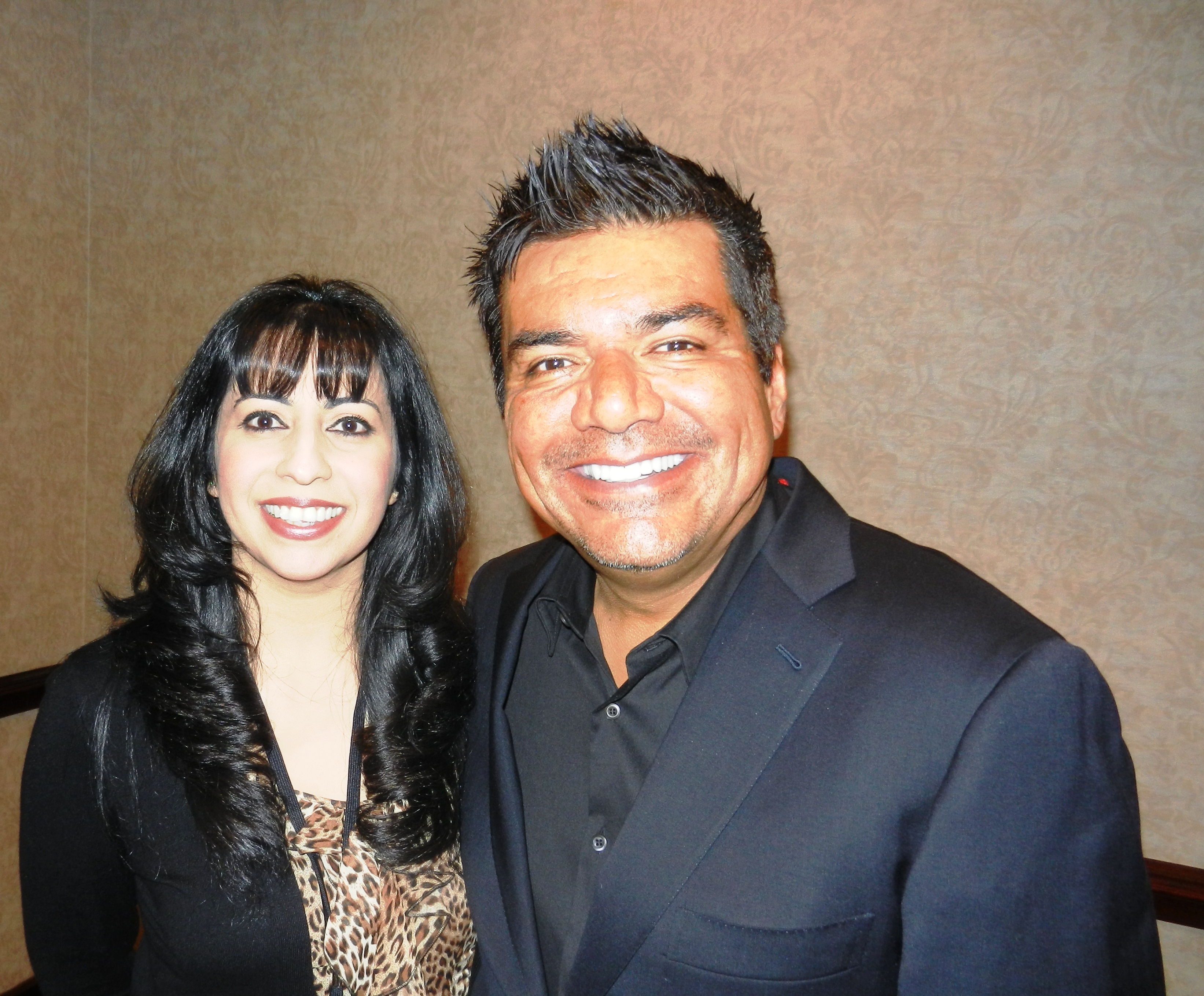 Jinnder Chohaan with George Lopez