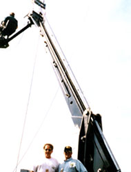 Cummings with Partner Len Owings with MPC Truck Crane in NY Central Park