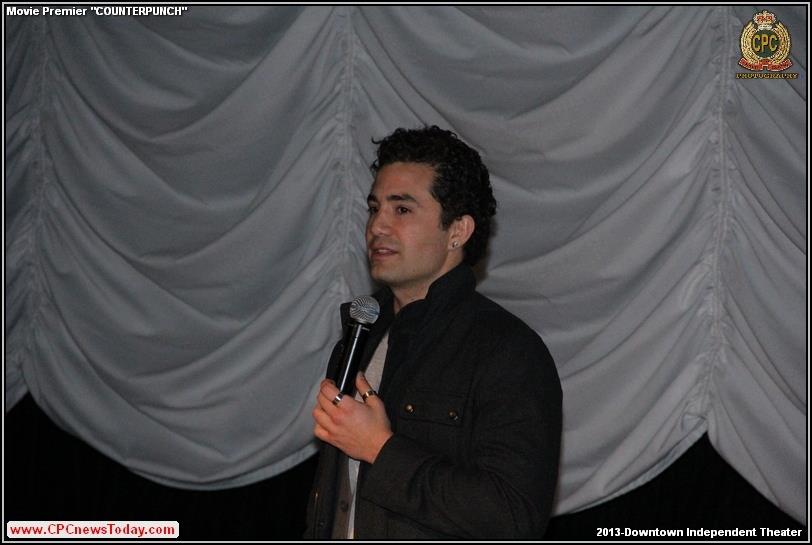 Alvaro Orlando at the premiere for his film Counterpunch.