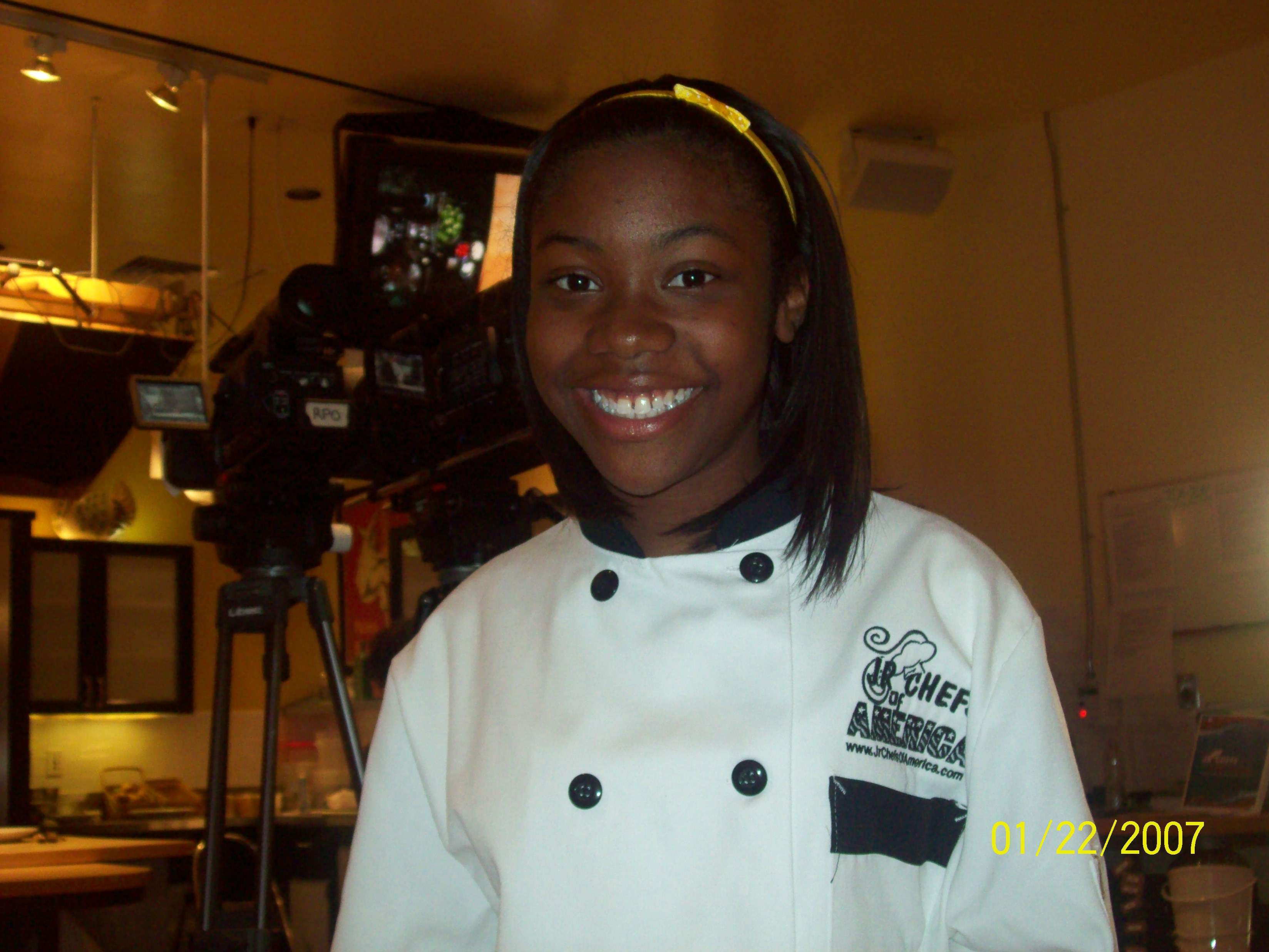 Francesca at Junior Chefs of America Event