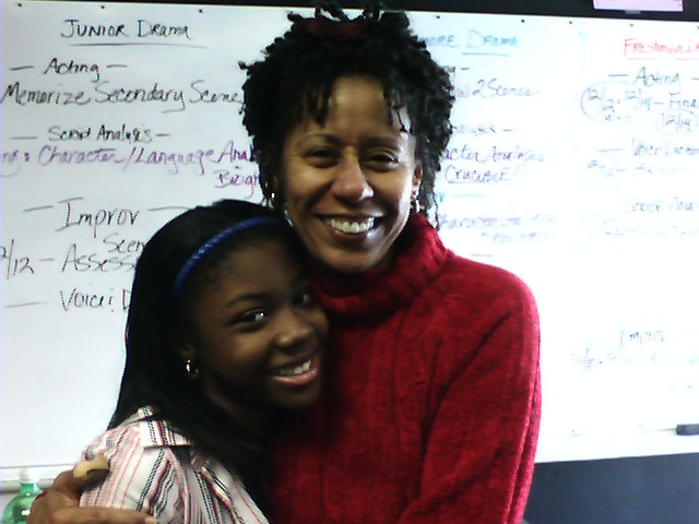 Francesca Chaney with Vernee Watson at Acting Class