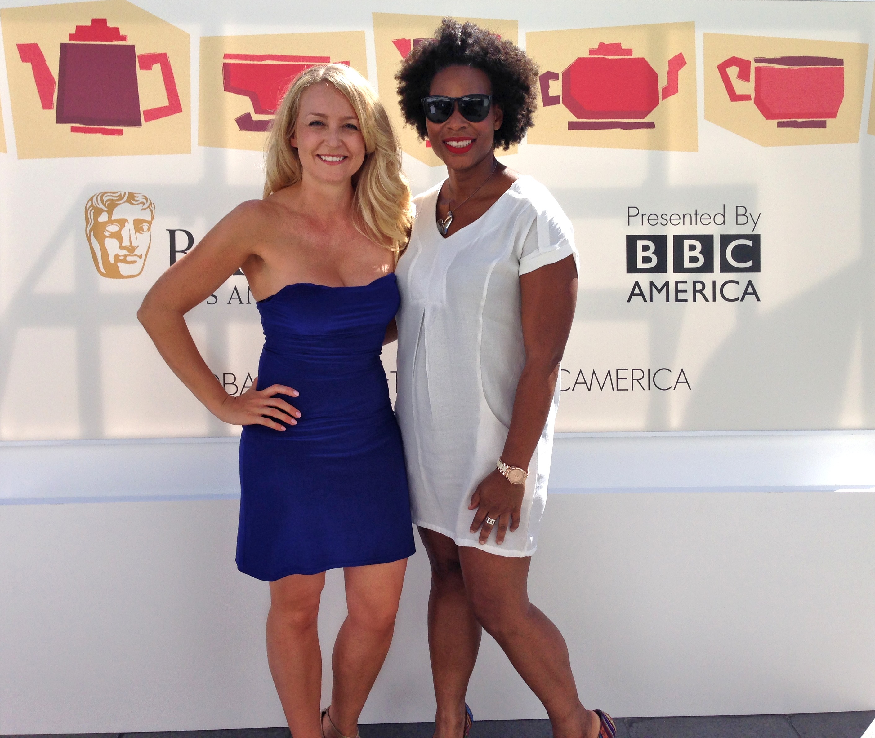 BAFTA TV Tea Party - Weekend of the Emmy's. With Fellow actress Dionne Neish