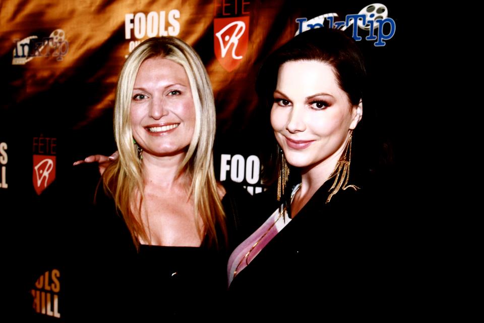 Producer Tosca Musk on the red carpet with Fools on the Hill producer Eliza Bayne.