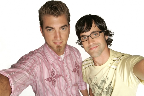Still of Link Neal and Rhett McLaughlin in Online Nation (2007)